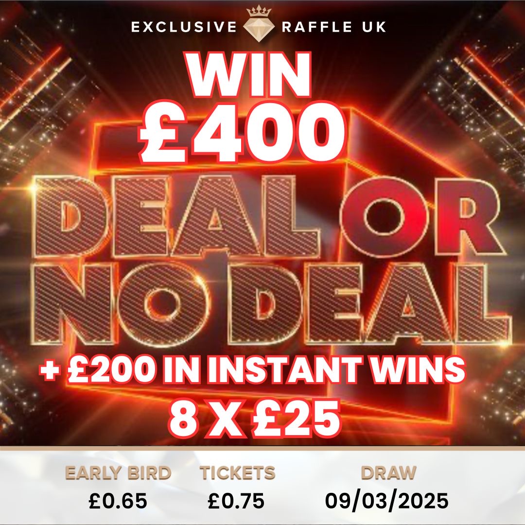 Win £400 + £200 In Instant Wins – Exclusive Raffle UK